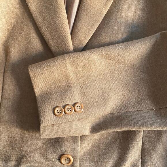 Pendleton Academia Wool Blazer Women Size 10 Camel Tan Jacket Preppy Collegiate - Picture 5 of 6